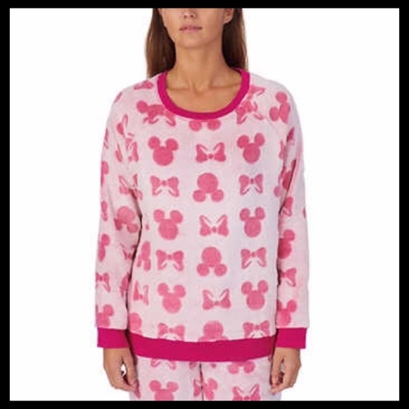 Disney Cozy Fleece Pajama Set Pink Minnie Mouse - Picture 5 of 7